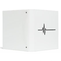 Frequency Pulse Heartbeat Vinyl Binder
