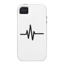 Frequency pulse heartbeat iPhone 4 cover
