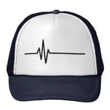 Frequency Pulse Heartbeat Mesh Hat