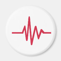 Frequency pulse heartbeat refrigerator magnets