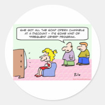 frequent cryer program soap operas stickers