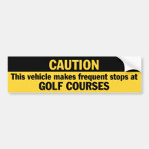 Frequent Stops (Golf) Bumper Stickers