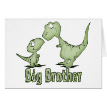 Frère de dinosaures carte de vœux
