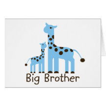 Frère de girafe carte