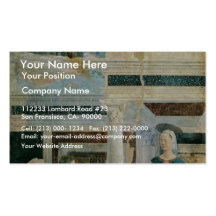 Fresco Cycle Of The "Legend Of The Holy Cross" Business Card Templates