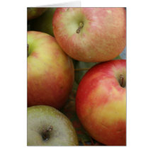 fresh apples greeting card