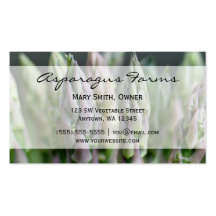 Fresh Asparagus Business Card Template