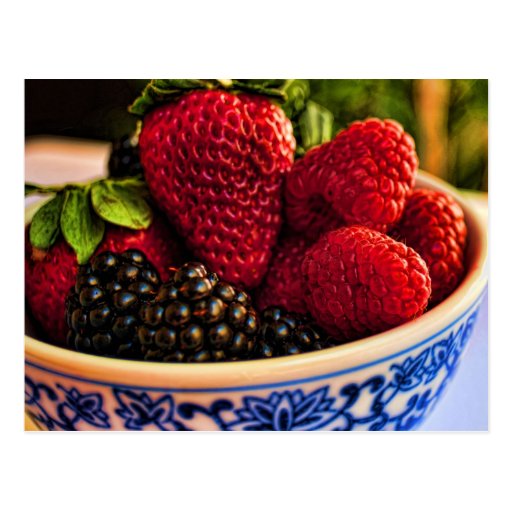 Fresh Berries Postcard