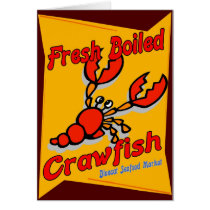 Fresh Boiled Crawfish Greeting Cards