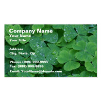 Fresh Clover Green Leafs business cards