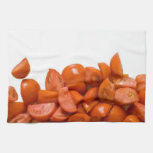 Fresh Cut Tomatoes Towel