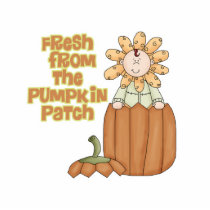 Fresh From Pumpkin Patch Baby Announcement Photo Cutout