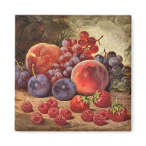 Fresh fruit still life. refrigerator magnet