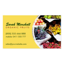 Fresh Fruits Healthy Business Card