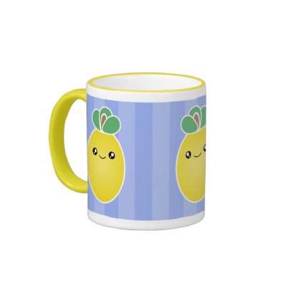 Fresh Lemons Kawaii Mug by mariannegilliand