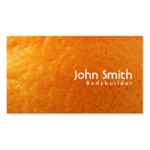 Fresh Orange Bodybuilding Business Card