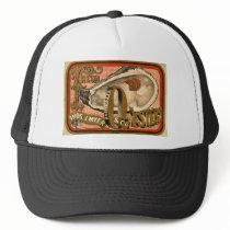 Fresh Oysters Vintage Advertisement circa 1870 Hats