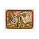 Fresh Oysters Vintage Advertisement circa 1870 Postcards