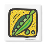 Fresh Peas. Refrigerator Magnet