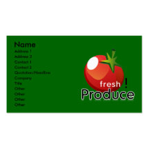 Fresh Produce Business Cards