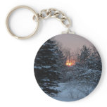 Fresh Snow at Sunrise Key Chains