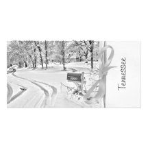 Fresh Snow in Rural Tennessee Photo Greeting Card