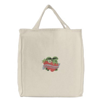 Fresh Strawberries Bags by Embroidery4U