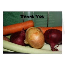 Fresh Vegetables Thank You Card