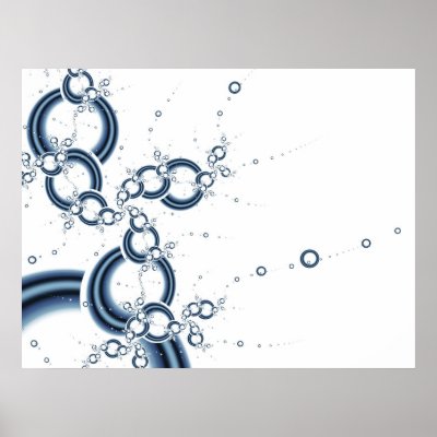 fresh water drops splash poster by Artida