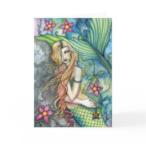 Fresh Water Mermaid Greeting Card by M. Harrison