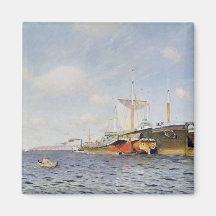 Fresh Wind on the Volga, 1895 Fridge Magnets