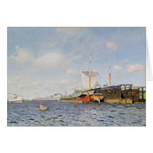 Fresh Wind on the Volga, 1895 Greeting Card