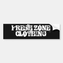 FRESH ZONE CLOTHING BUMPER STICKERS