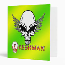 Freshman - Skull Wings Binder