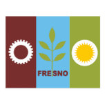 Fresno city flag post cards