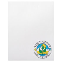 Fresno county seal custom letterhead