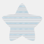 Fret Stripe Cornflower Star Sticker
