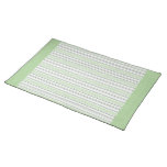 Fret Stripe pistachio Placemat