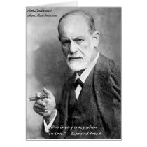 Freud Crazy Lovers Love Quote Gifts Cards Etc cards