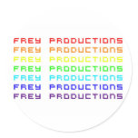 Frey Productions Rainbow Letters Sticker