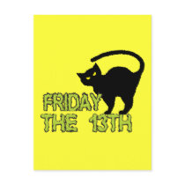 Friday The 13th - Bad Luck Day Superstition Post Card