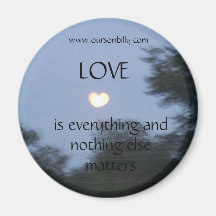 fridge magnet heart shaped moon