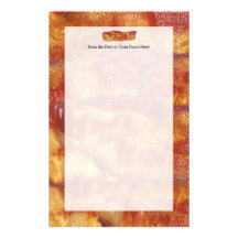 Fried Bacon Strip Customized Stationery