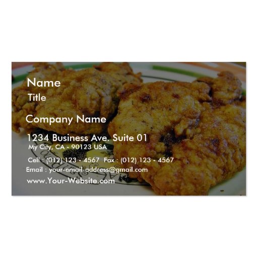 Fried Chicken Business Card Template