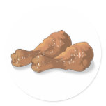 fried chicken legs drumsticks stickers