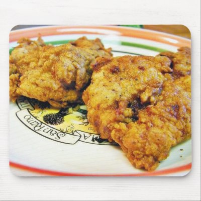 Fried Chicken Mouse Pads by lifesphere