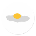 Fried Egg Icon Stickers