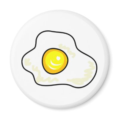 Fried Egg Magnet by prawny