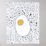 Fried Egg on Spaghetti posters