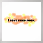Fried food posters